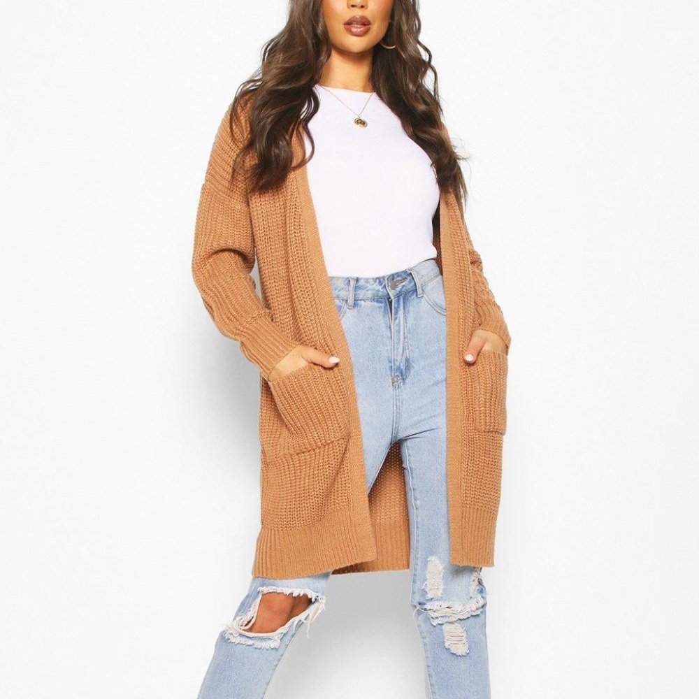 Fisherman Edge To Edge Boyfriend Cardigan